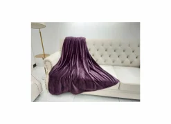 Plaid 150x200cm microvezel aubergine