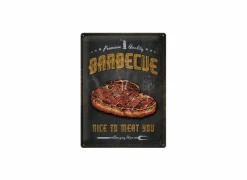Plakkaat Barbecue 40x30cm - metaal - multicolor