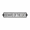 Plakkaat Beware Of The Cat 5,1x25,8cm