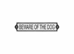 Plakkaat Beware Of The Dog 5,1x25,8cm