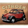Plakkaat Citroën Type H - 2CV Charleston - 40x30cm - metaal - meerkleurig