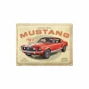 Plakkaat Ford Mustang 40x30cm - metaal - multicolor