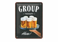 Plakkaat Group Therapy 15x20cm - metaal - meerkleurig