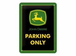Plakkaat John Deere Parking only 15x20cm - metaal - meerkleurig