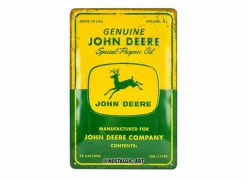 Plakkaat John Deere Special Purpose Oil 20x30cm - metaal - groen & geel