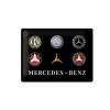 Plakkaat Mercedes 40x30cm  - metaal - multicolor