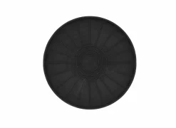 Plantenschotel rond 25,3x1,3cm - kunststof - zwart