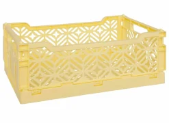 Plooibox 30x20x11,5cm - kunststof - geel