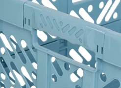 Plooibox 53x27,5x37cm - kunststof - blauw & groen