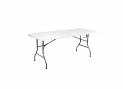 Plooitafel Manaia 180x74cm - staal - wit