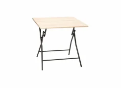 Plooitafel 80x80cm bruin