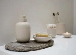 Zone Pot met Deksel Ø10x7,5cm - keramiek - zand