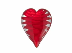 J line Presse papier Hart 8,5x3,5x10,5cm - glas - rood