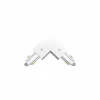 Railverlichting L-connector monofase buiten aarding wit