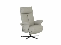 Relaxzetel 7804 elektrisch - leder - grijs