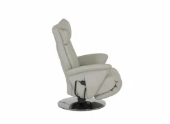 Relaxzetel 7804 elektrisch - leder - grijs