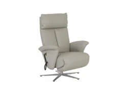 Relaxzetel 7804 elektrisch - leder - grijs