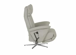 Relaxzetel 7804 elektrisch - leder - grijs