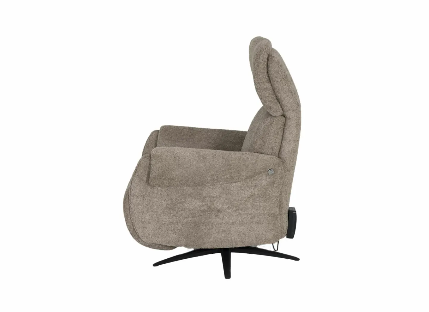 Relaxzetel Cult elektrisch - stof - khaki met stroomkabel en massagefunctie