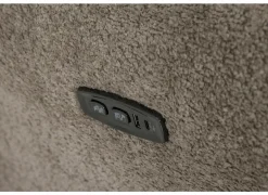 Relaxzetel Cult elektrisch - stof - khaki met stroomkabel en massagefunctie