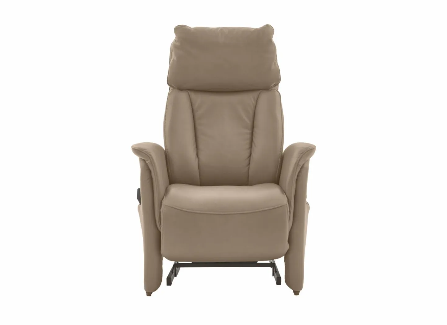 Relaxzetel EC22138 elektrisch - leder - belvita pearl met opstahulp en hartbalansfunctie