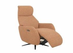 Relaxzetel Harp TVCHB elektrisch - stof - burnt orange met 2 motoren & accu