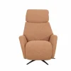 Relaxzetel Harp TVCHM  elektrisch - stof - burnt orange met 2 motoren & massagefunctie
