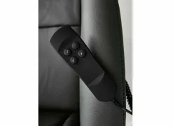 Relaxzetel Hukla elektrisch - leder - antraciet met 2 motoren