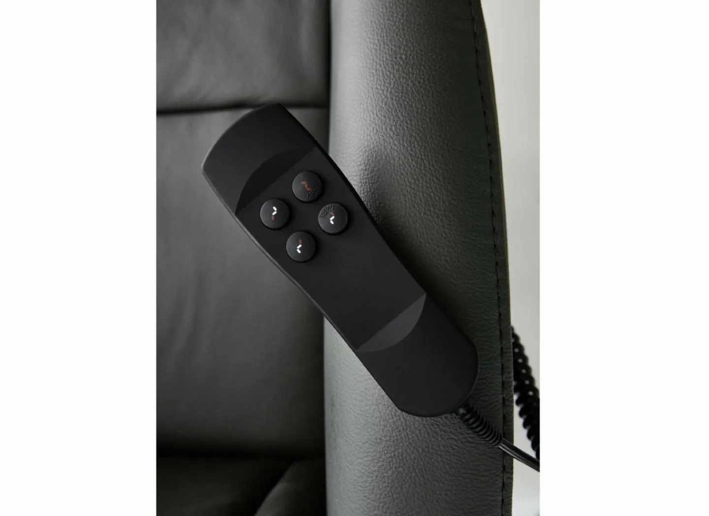 Relaxzetel Hukla elektrisch - leder - antraciet met 2 motoren