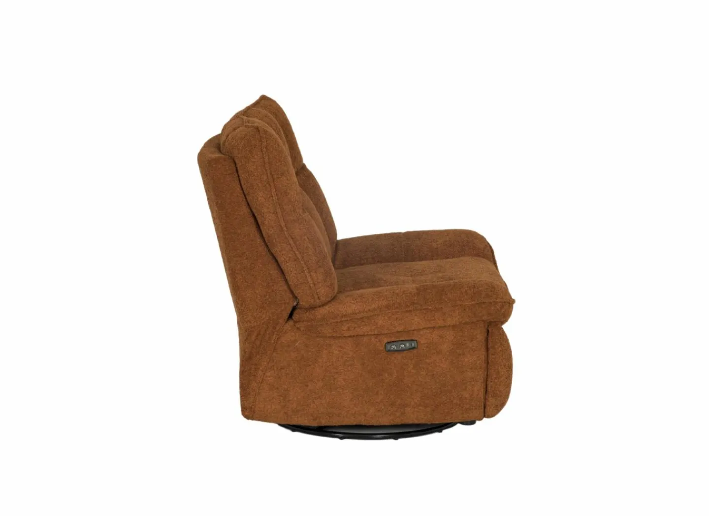 Relaxzetel Ike elektrisch - stof - oranje met schommelfunctie