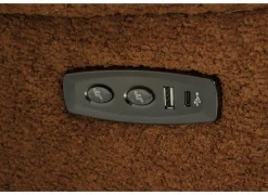 Relaxzetel Ike elektrisch - stof - oranje met accu en schommelfunctie