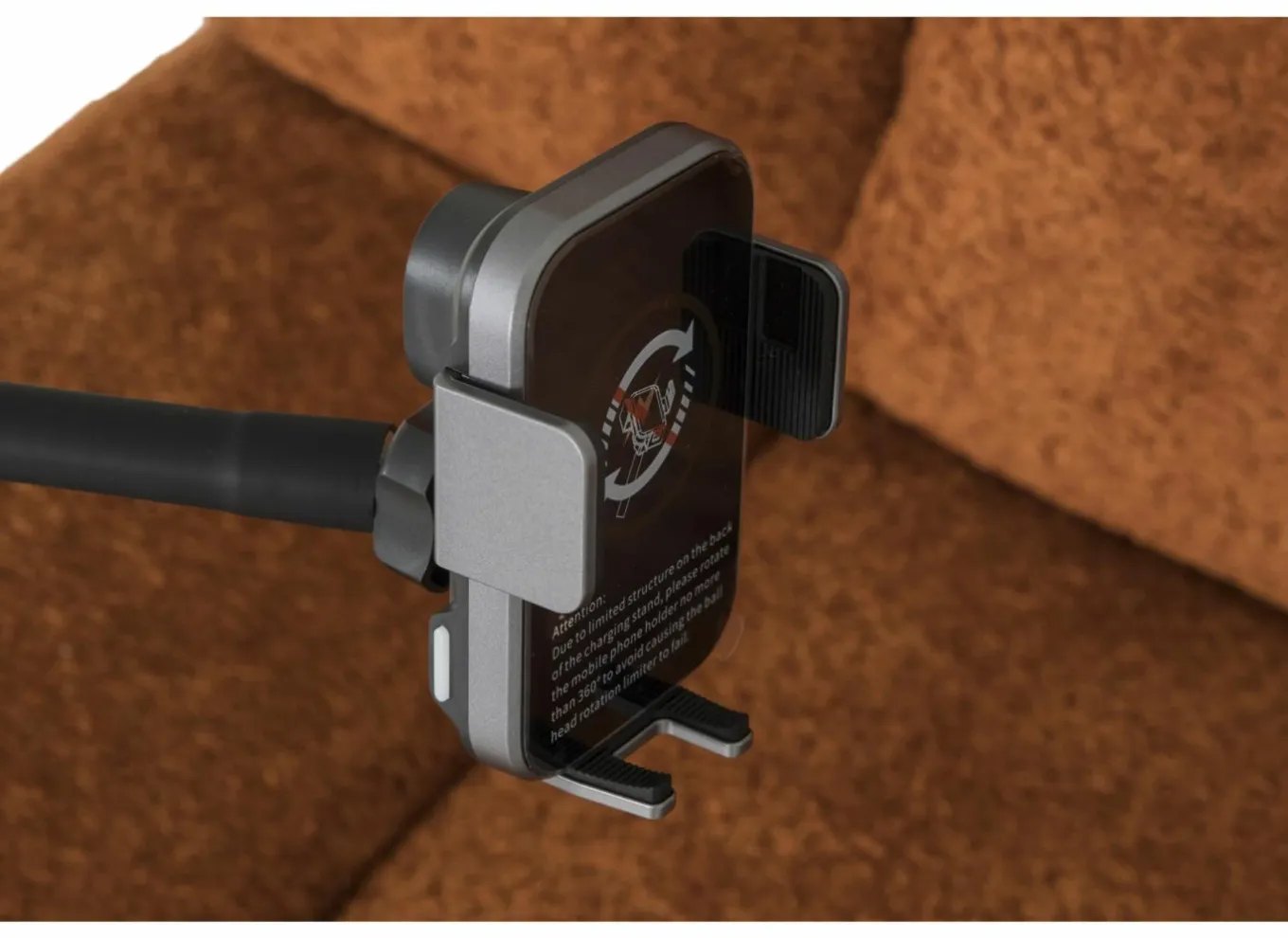 Relaxzetel Ike elektrisch - stof - oranje met schommelfunctie en oplaadstation