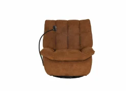 Relaxzetel Ike elektrisch - stof - oranje met schommelfunctie en oplaadstation