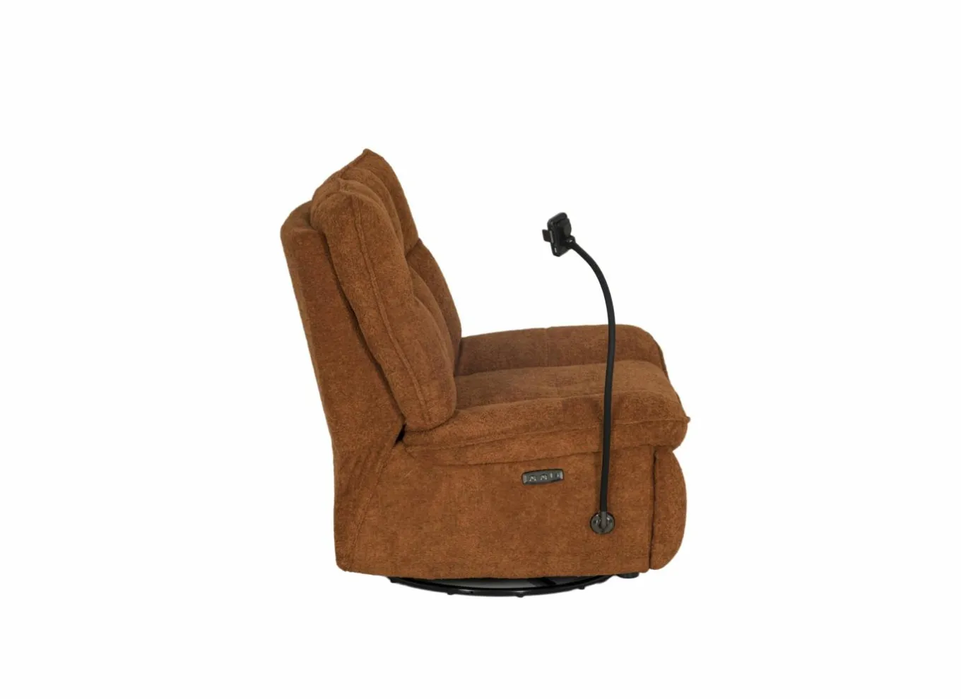 Relaxzetel Ike elektrisch - stof - oranje met schommelfunctie en oplaadstation