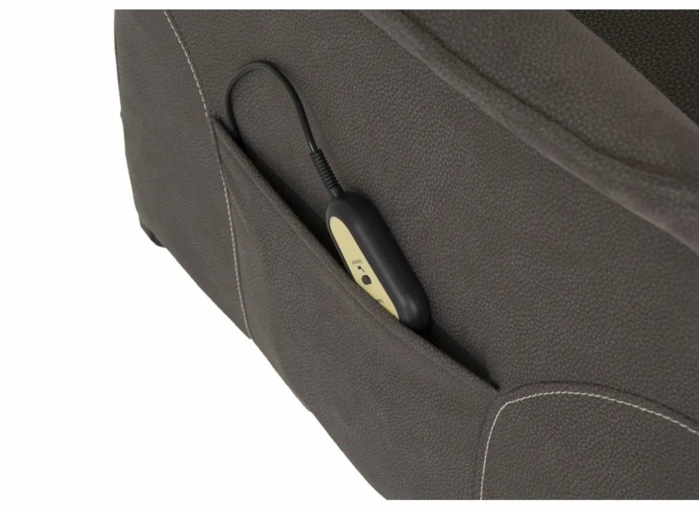 Relaxzetel Penny Lane elektrisch stof - grijs