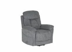 Relaxzetel Porter elektrisch - stof - grijs