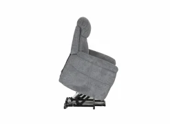 Relaxzetel Porter elektrisch - stof - grijs