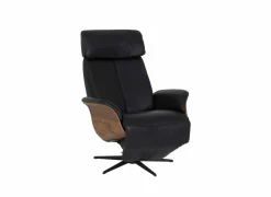 Relaxzetel Relax 7602 elektrisch - leder - zwart