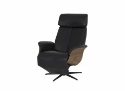 Relaxzetel Relax 7602 elektrisch - leder - zwart