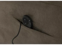 Relaxzetel Veneta elektrisch - stof - bruin