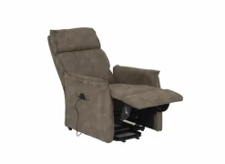 Relaxzetel Veneta elektrisch - stof - bruin