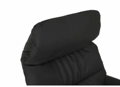 Relaxzetel 7051.57V+Z60 elektrisch - leder - zwart met large zithoogte- en diepte