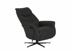 Relaxzetel 7051.51V+Z60 elektrisch - leder - zwart met medium zithoogte- en diepte – Maxi versie