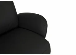 Relaxzetel 7589.22V+Z60 elektrisch - leder - zwart