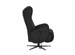 Relaxzetel 7589.22V+Z60 elektrisch - leder - zwart