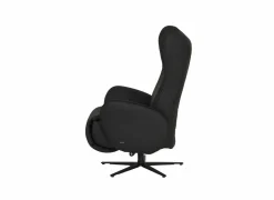 Relaxzetel 7589.22V+Z60 elektrisch - leder - zwart