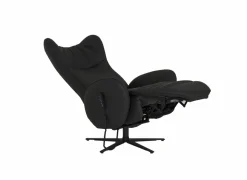 Relaxzetel 7589.22V+Z60 elektrisch - leder - zwart