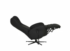 Relaxzetel 7589.22V+Z60 elektrisch - leder - zwart