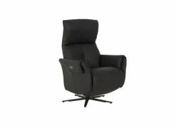 Relaxzetel Yup elektrisch - leder - zwart