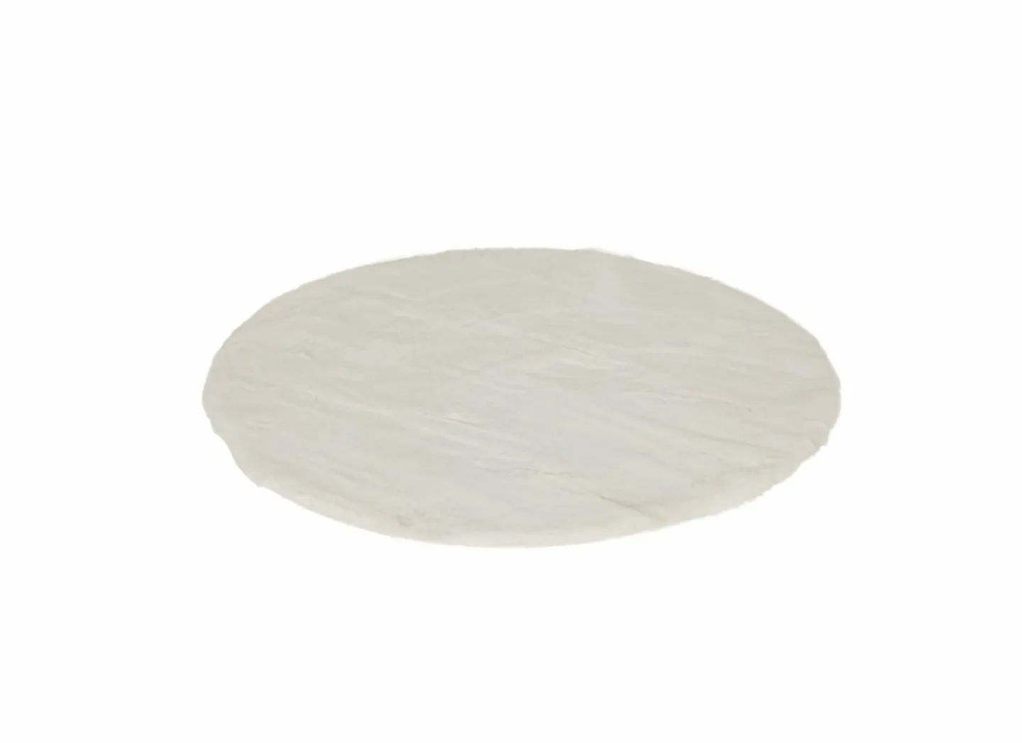 Rond tapijt Serene Ø90cm - nepbont - ivory